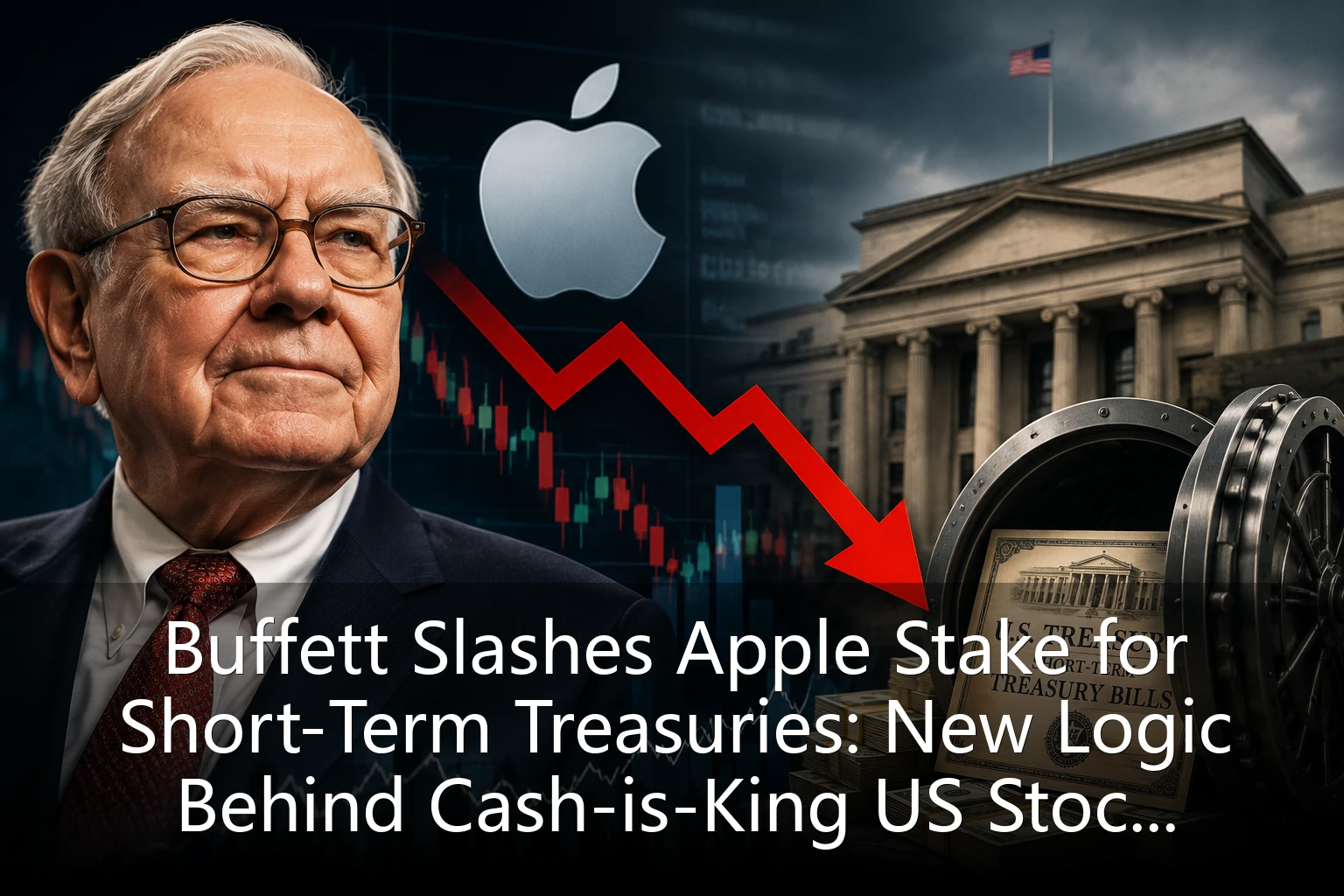 Buffett Slashes Apple Stake for Short-Term Treasuries: New Logic Behind Cash-is-King US Stock Investing