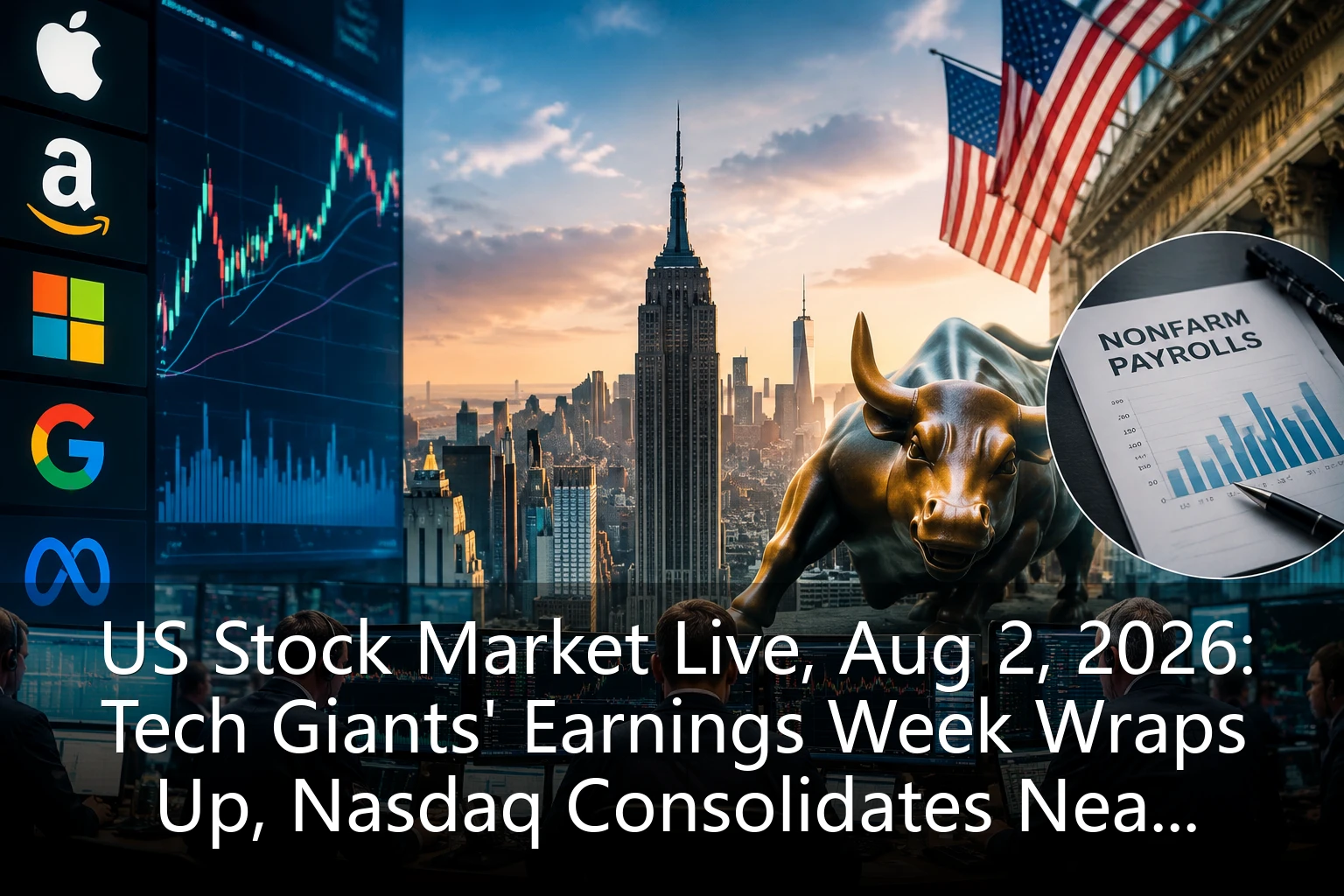 US Stock Market Live, Aug 2, 2026: Tech Giants' Earnings Week Wraps Up, Nasdaq Consolidates Near Highs, Market Eyes Next Week's Nonfarm Payrolls