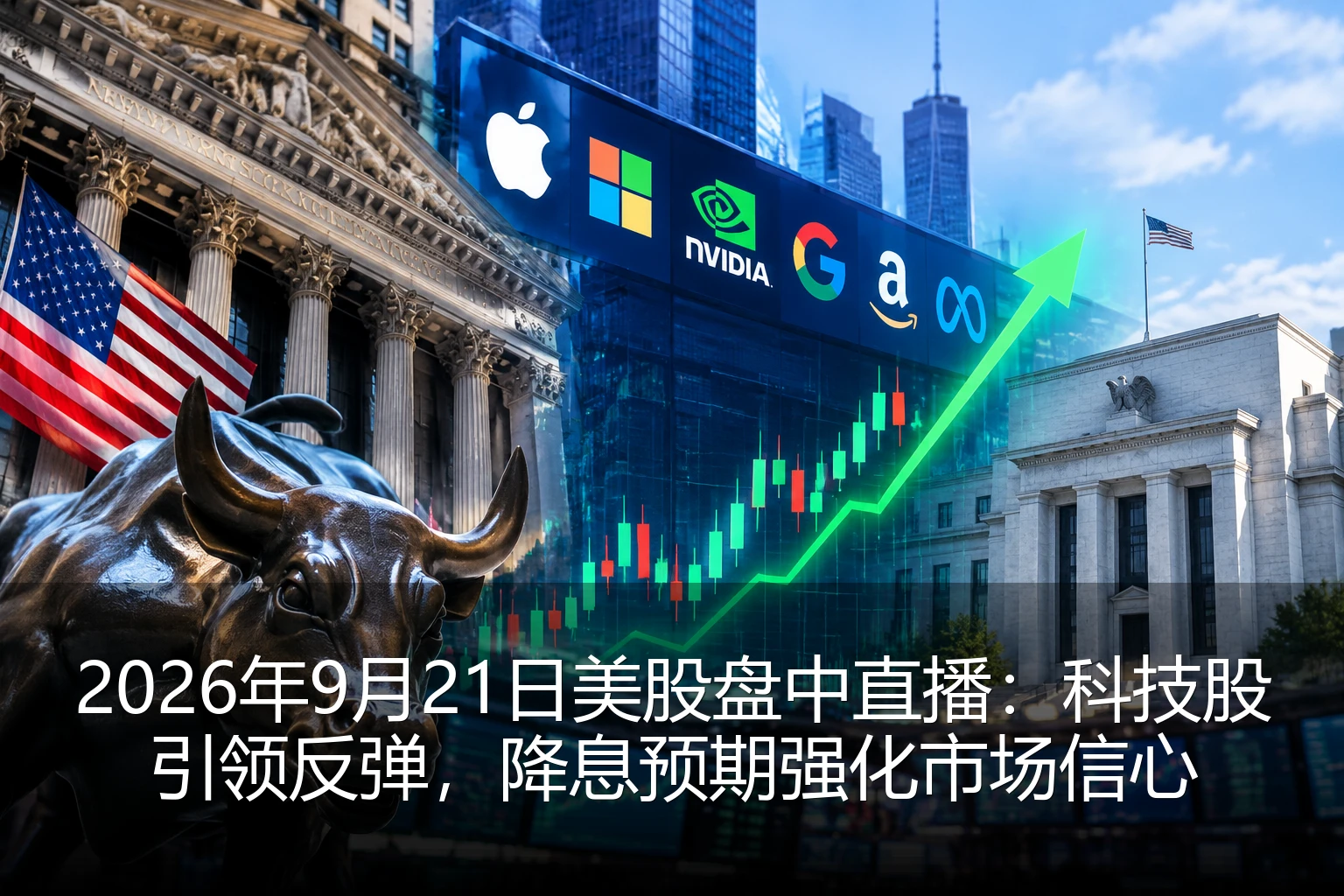 2026年9月21日美股盘中直播：科技股引领反弹，降息预期强化市场信心