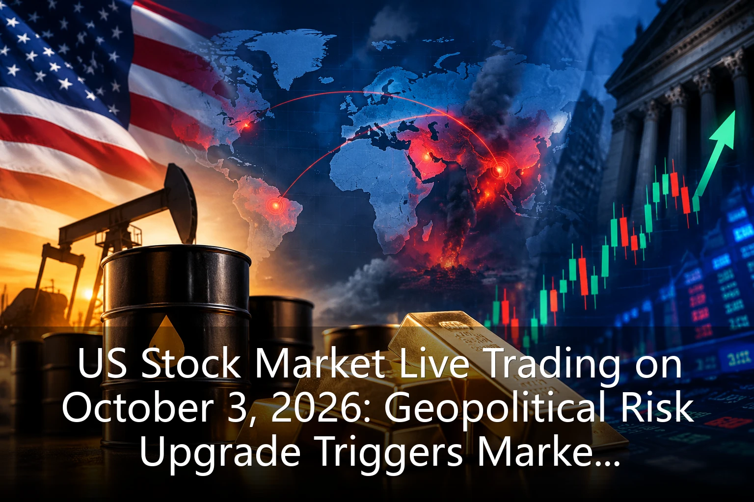 US Stock Market Live Trading on October 3, 2026: Geopolitical Risk Upgrade Triggers Market Risk-Aversion Sentiment, Energy and Gold Stocks Lead the Market