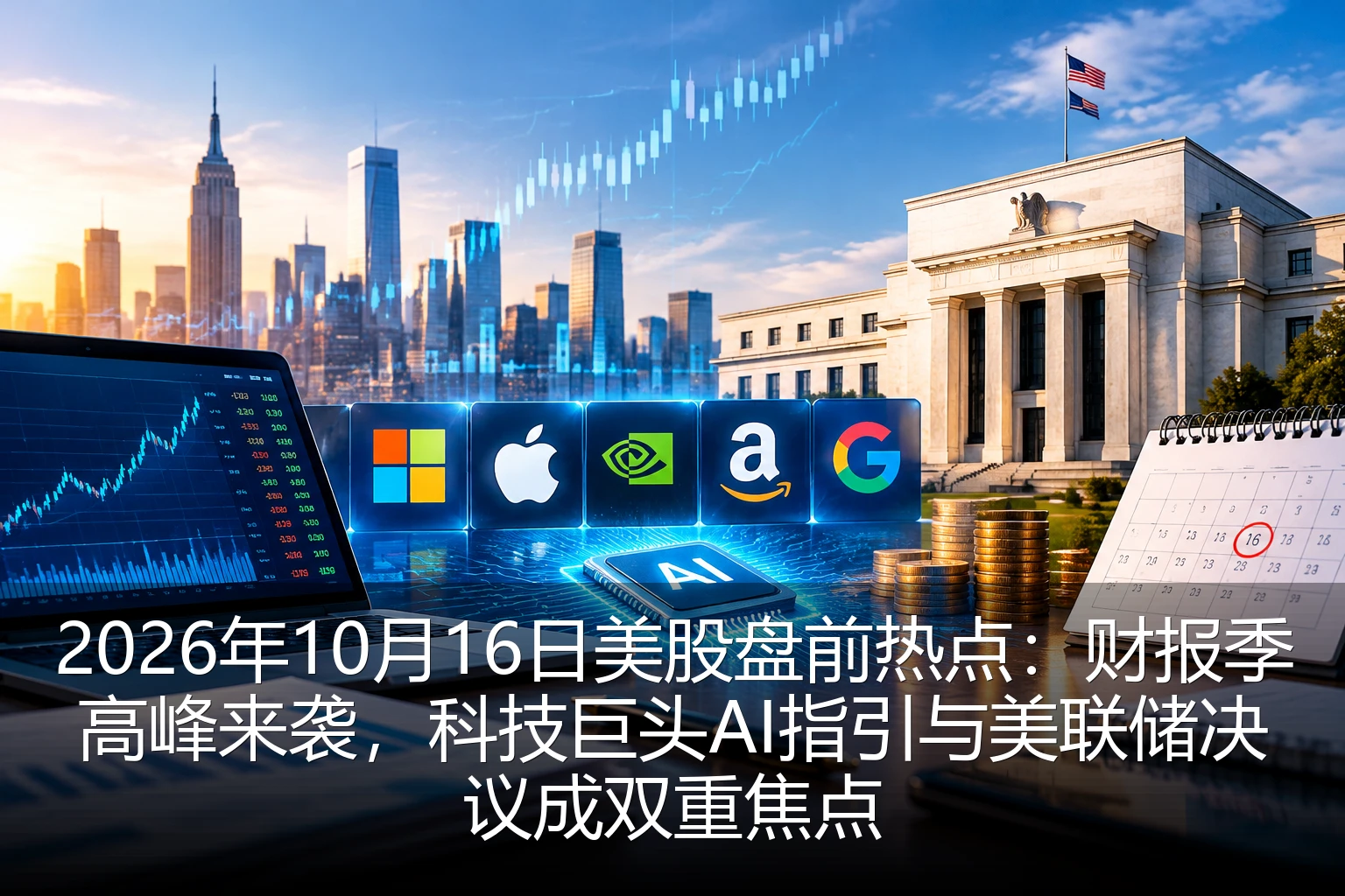 2026年10月16日美股盘前热点：财报季高峰来袭，科技巨头AI指引与美联储决议成双重焦点